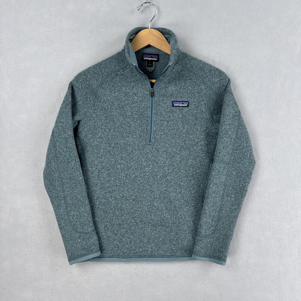 Patagonia Better Sweater Womens Small Blue Fleece 1/4 Zip Pullover Outdoor